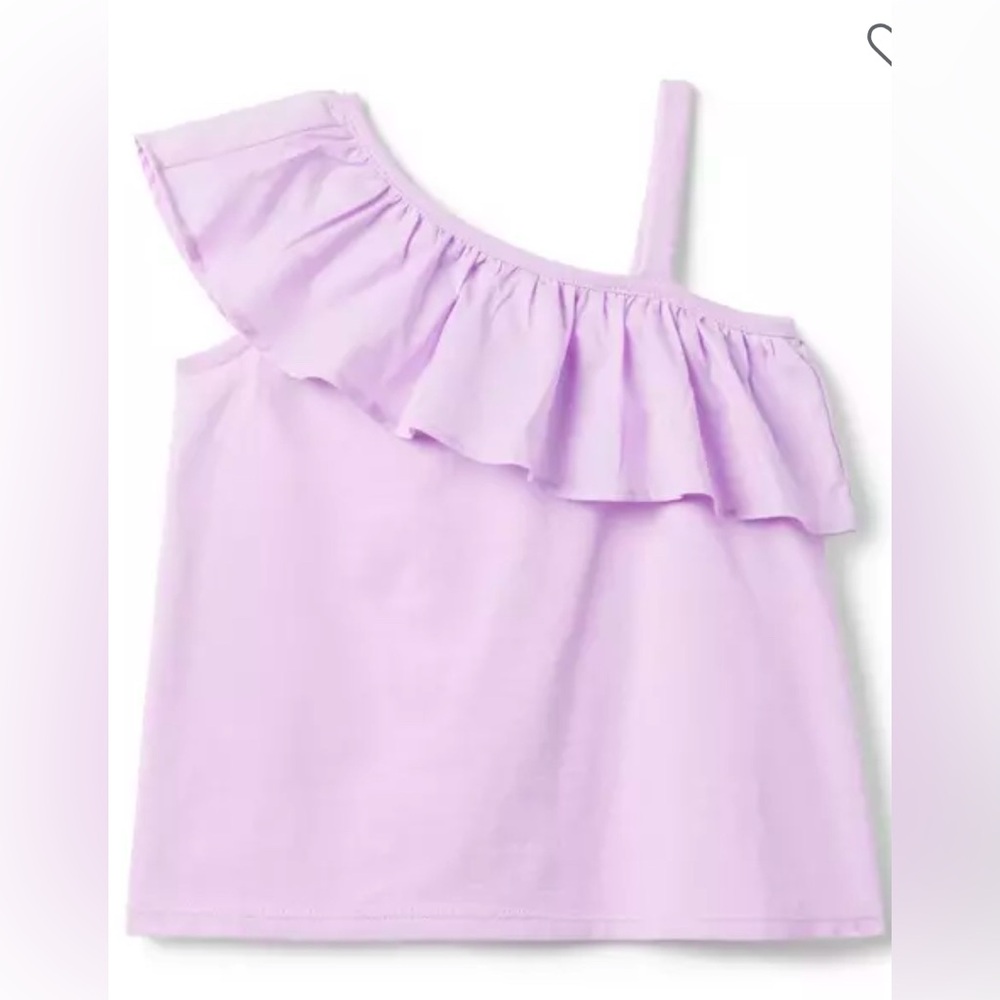 NWOT • 2T • Janie and Jack Ruffle Shoulder Top Lavendar
